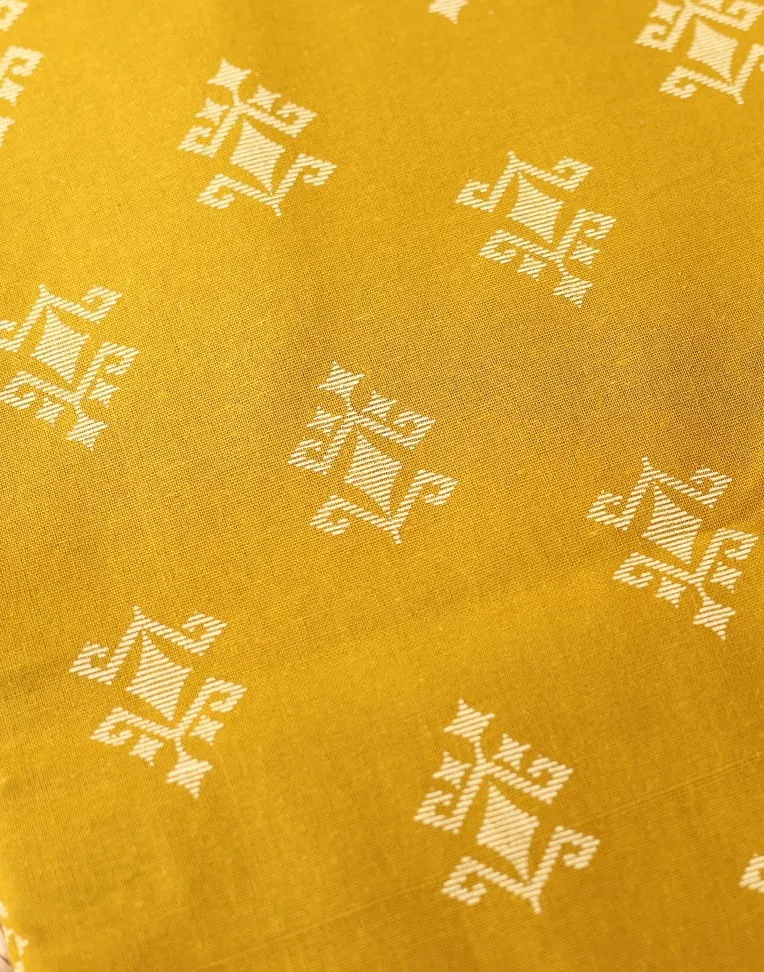 Cotton Block Print (Golden)